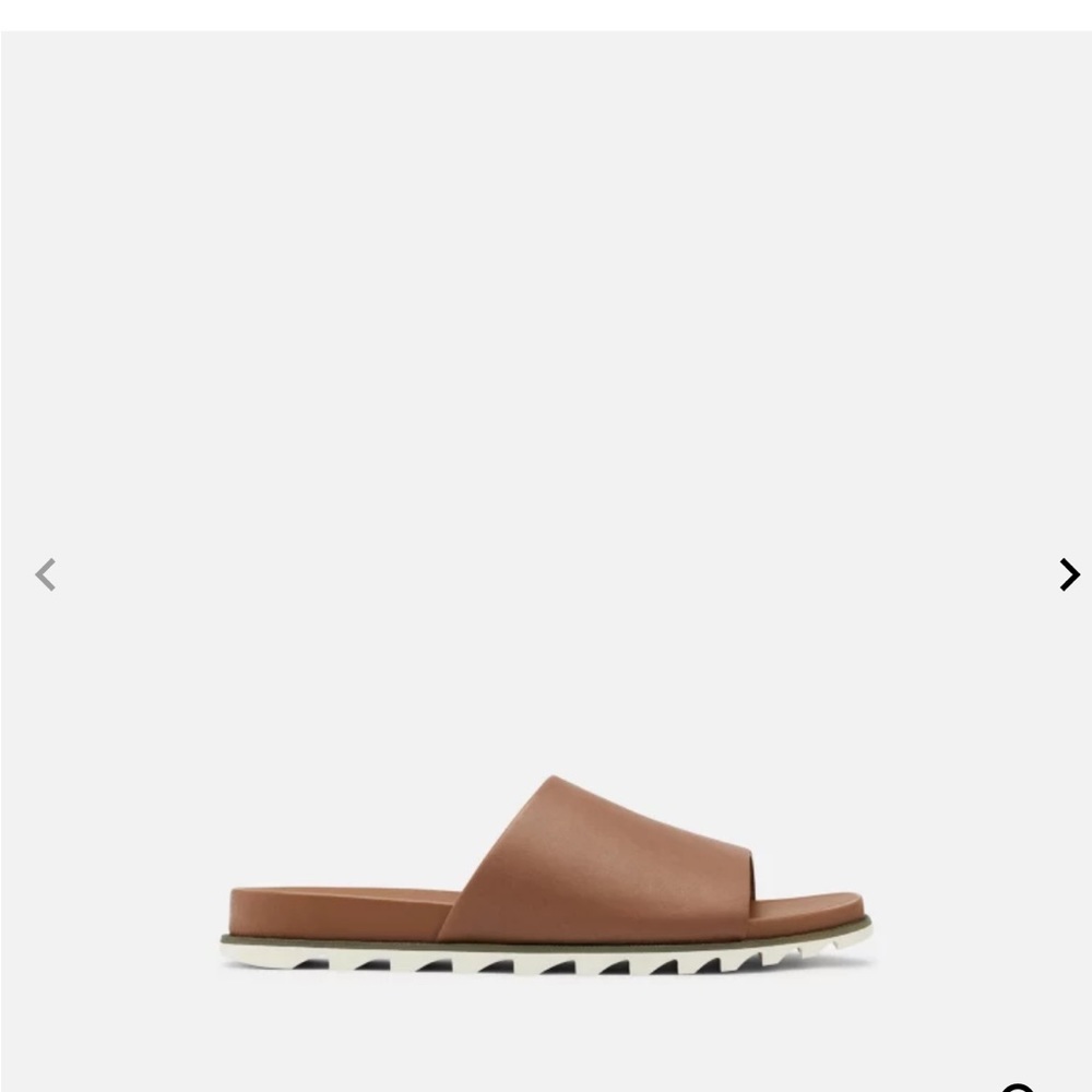New never worn Sorel Roaming Decon Slide Sandal in Tan size 6